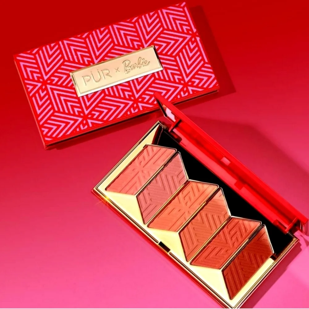 NIB PUR x Barbie Malibu Signature 6 piece Blush Palette Limited Edition